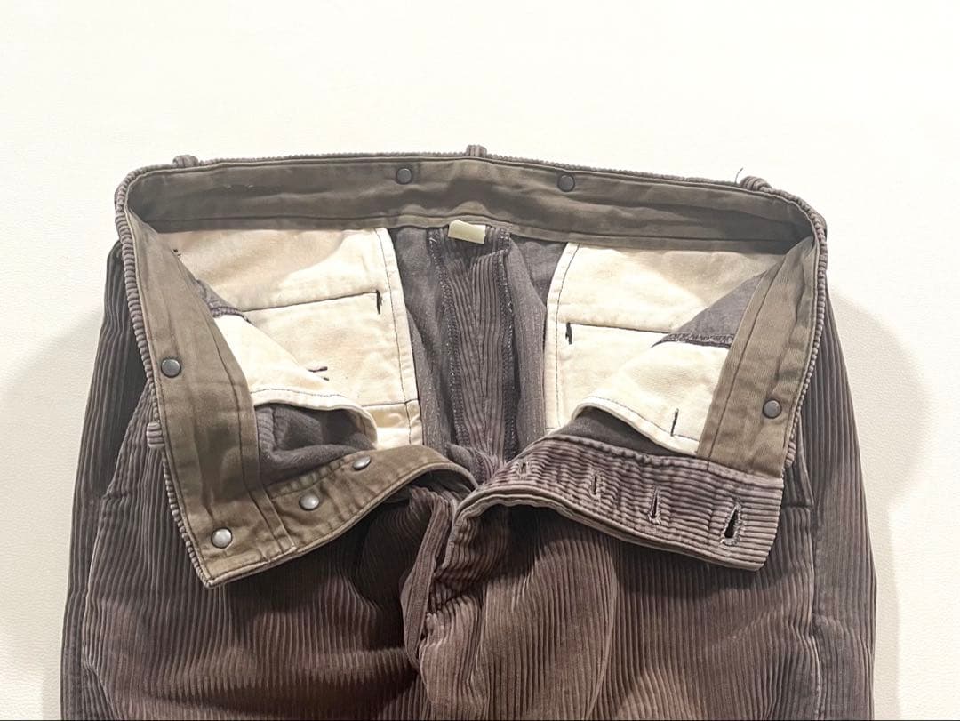 【良品】RRL　コーデュロイ パンツ　月桂樹ボタン　サスペンダーボタン　W30