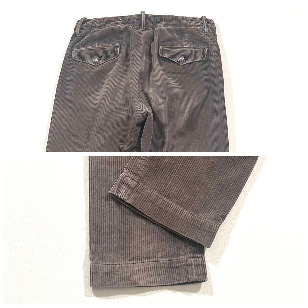 【良品】RRL　コーデュロイ パンツ　月桂樹ボタン　サスペンダーボタン　W30