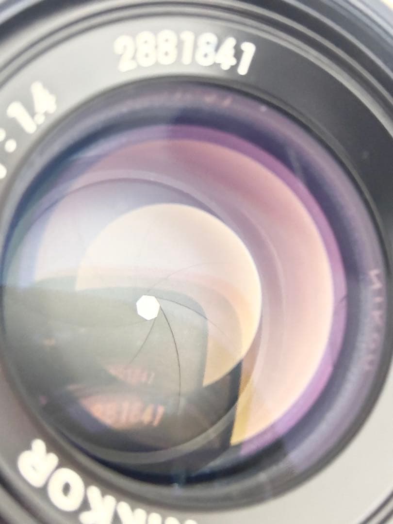 【動作品】Nikon NIKKOR 非Ai 50mm F1.4 単焦点 レンズ