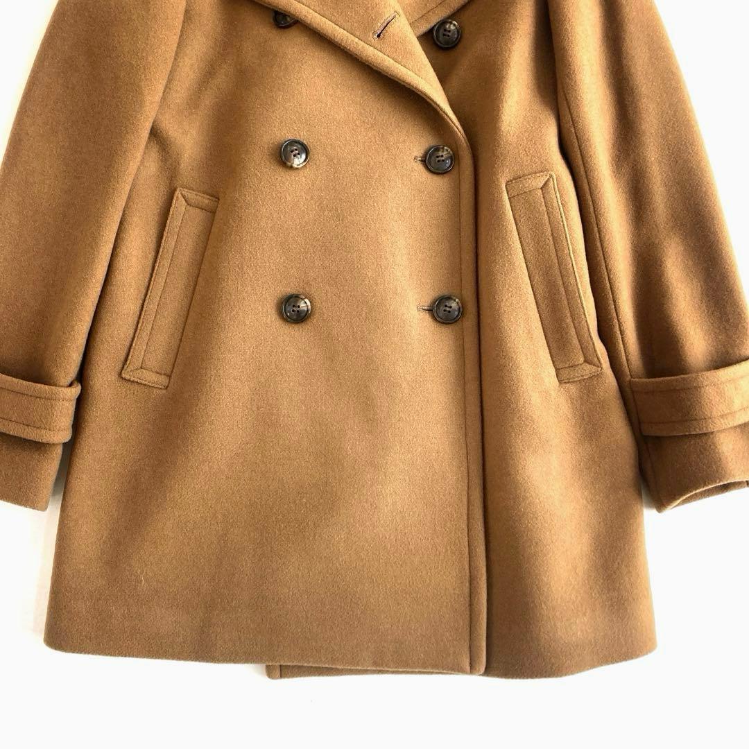 フレームワーク ピーコート カシミヤ ウール ハーフコート ダブル キャメル