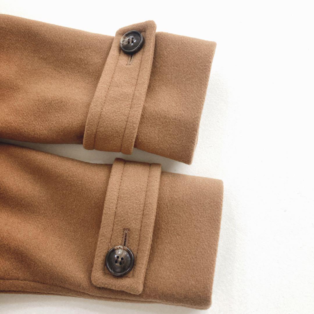 フレームワーク ピーコート カシミヤ ウール ハーフコート ダブル キャメル