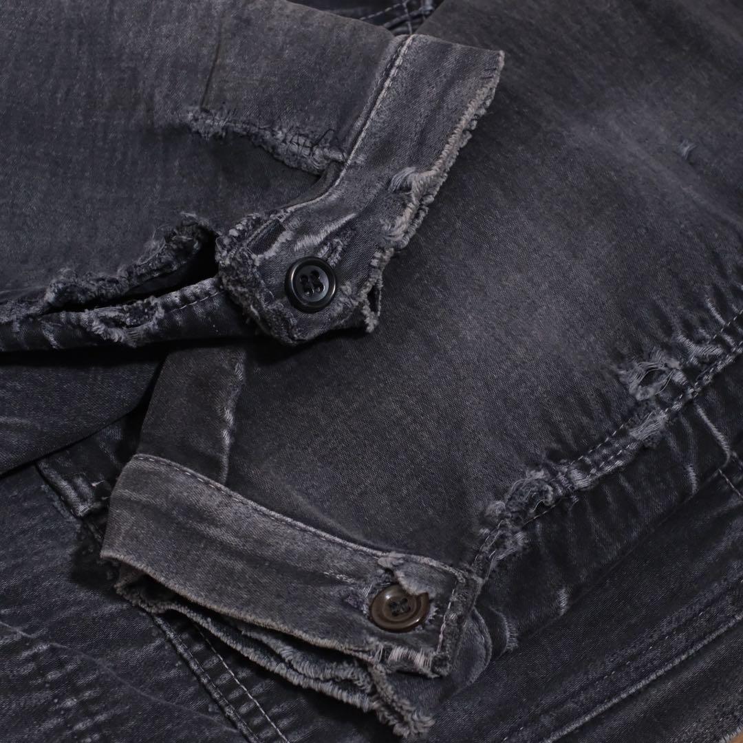 40-50s Vintage フレンチ ブラックモールスキン ジャケット Vポケ