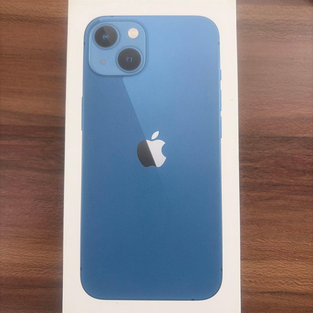 Apple iPhone 13 ブルー　カバー箱付き　SIMフリー