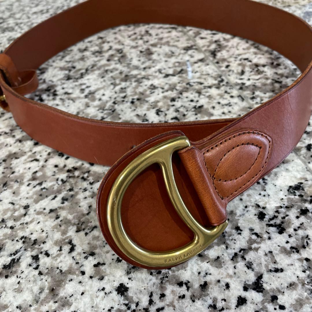 Ralph Lauren Leather D-Ring Belt ドレスベルト