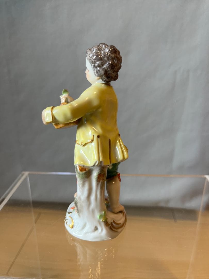 (再値下しました）マイセン ガーデナーシリーズ 陶器人形 高さ約14cm