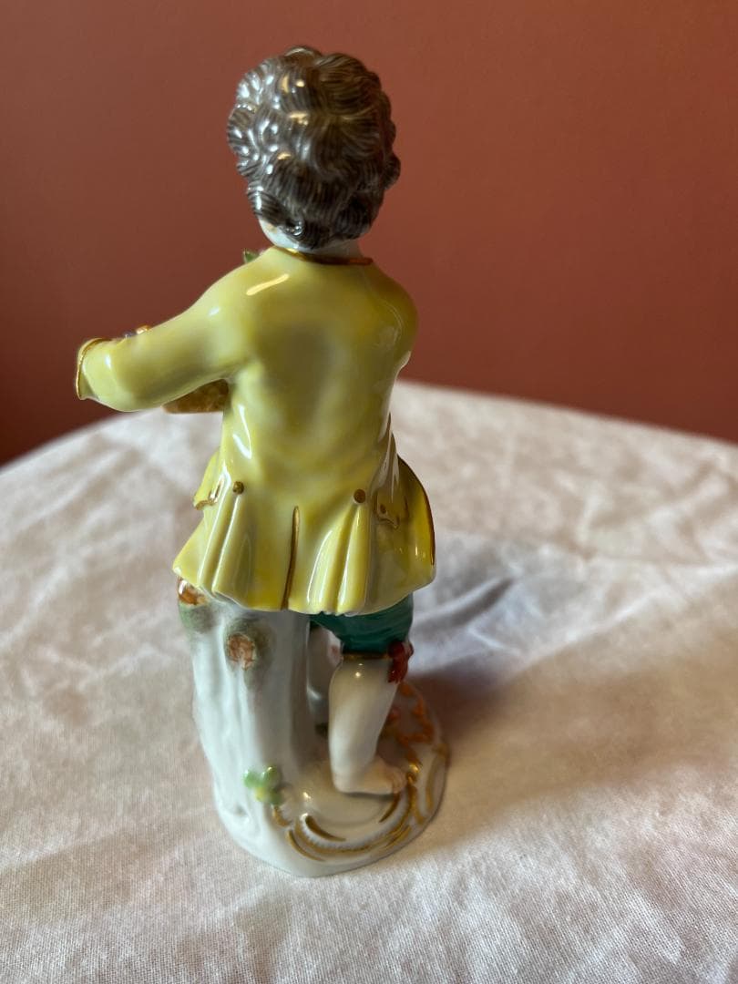 (再値下しました）マイセン ガーデナーシリーズ 陶器人形 高さ約14cm