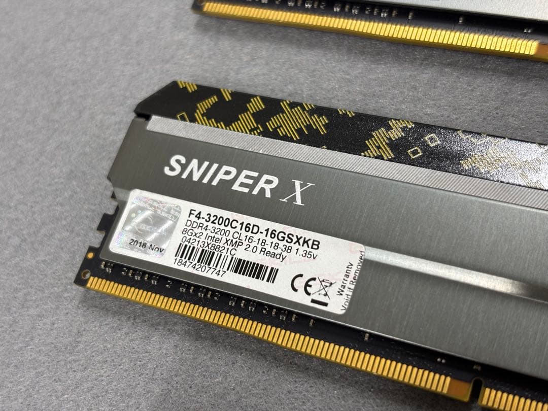 メモリー G.SKILL Sniper X DDR4-3200 16GB(8GBx2)