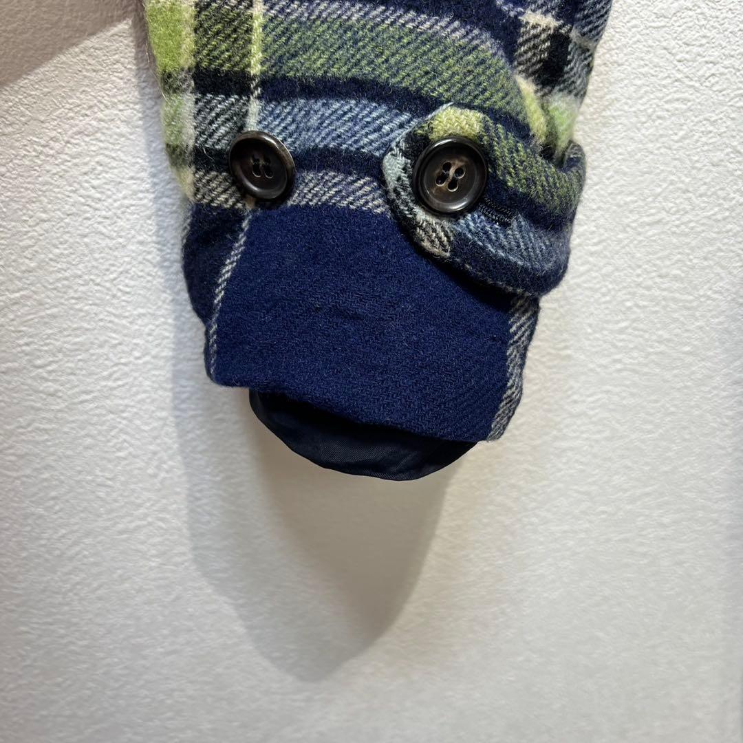 希少 美品 98年製 ローブドシャンブル コムデギャルソン チェック コート