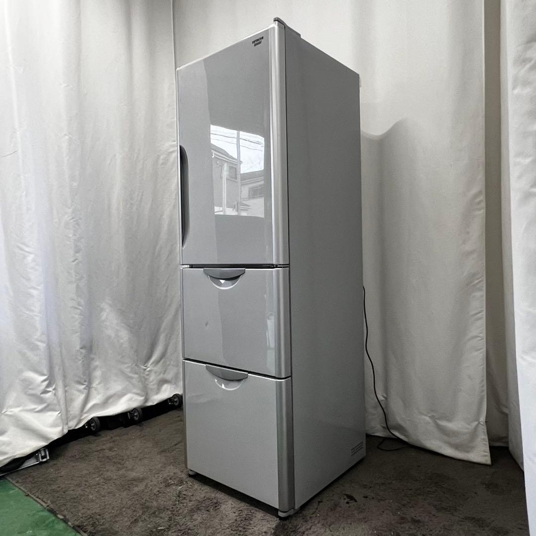 ★908　日立　冷蔵庫　大型　300ℓ-350ℓ　安い　中古　設置無料　右開き