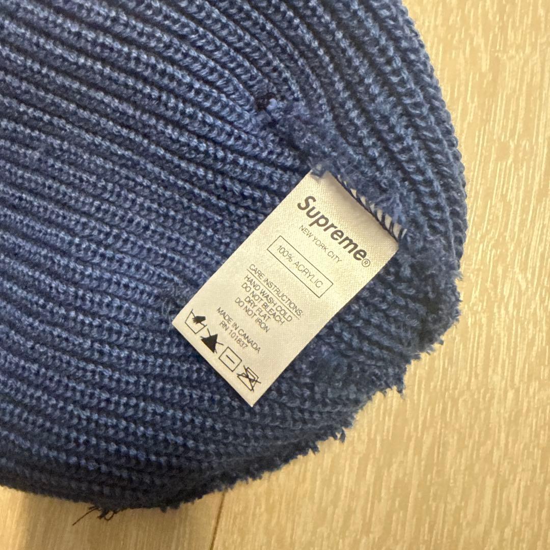 【美品】SUPREME ビーニー　ネイビー