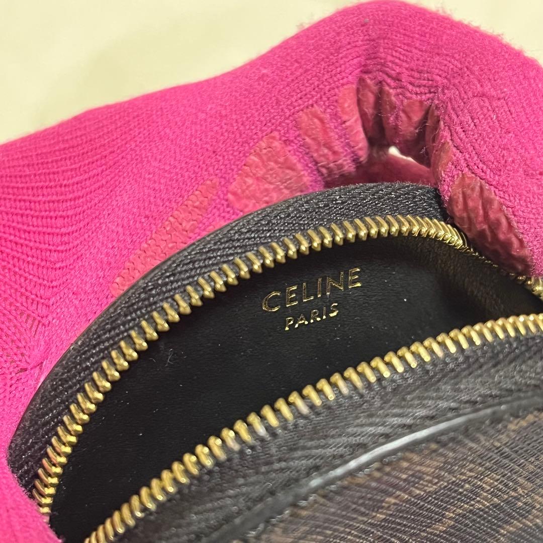 【希少・美品】 セリーヌ CELINE ケース マカダム 丸型 正規品