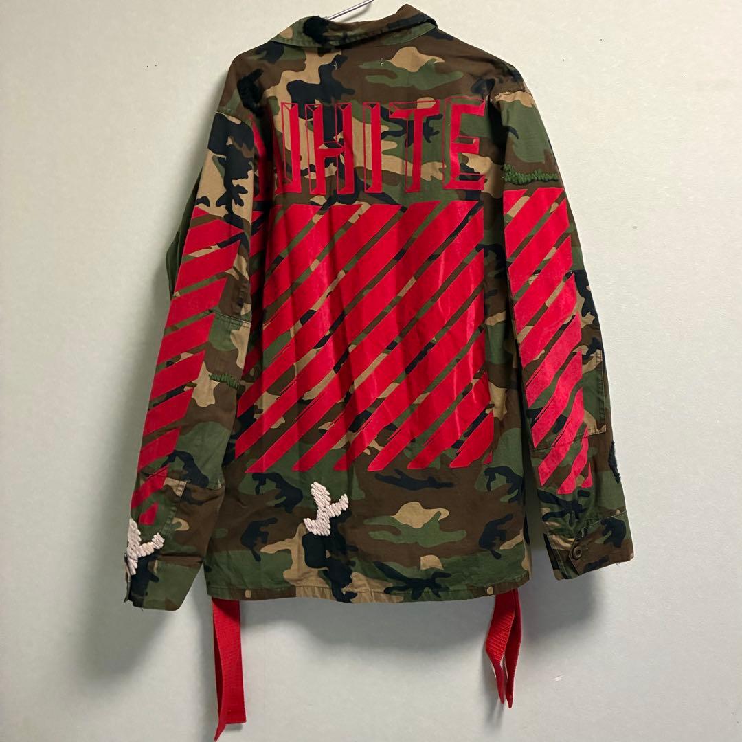 【Lサイズ】OFF-WHITE ミリタリージャケット Virgil Abloh