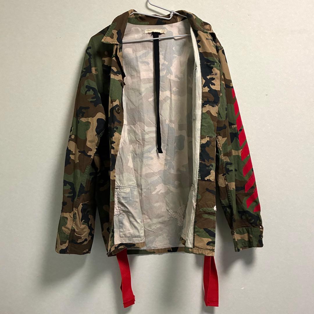 【Lサイズ】OFF-WHITE ミリタリージャケット Virgil Abloh