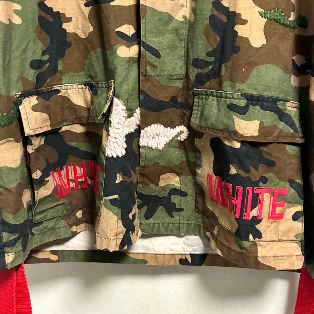 【Lサイズ】OFF-WHITE ミリタリージャケット Virgil Abloh