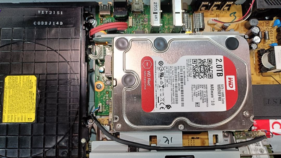 DMR-BWT630 ブルーレイレコーダー ハードディスク1TB⇒2TB容量up