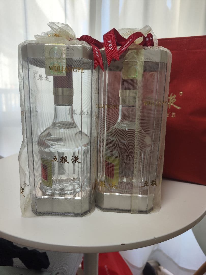 本物 五粮液 WULIANGYE 白酒 2本セット 贈答用手提げ袋付き