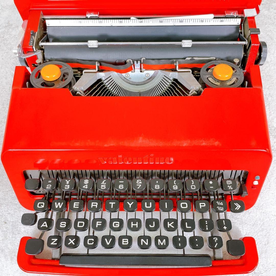 Olivetti Valentine タイプライター 赤 ケース付き 動作未確認