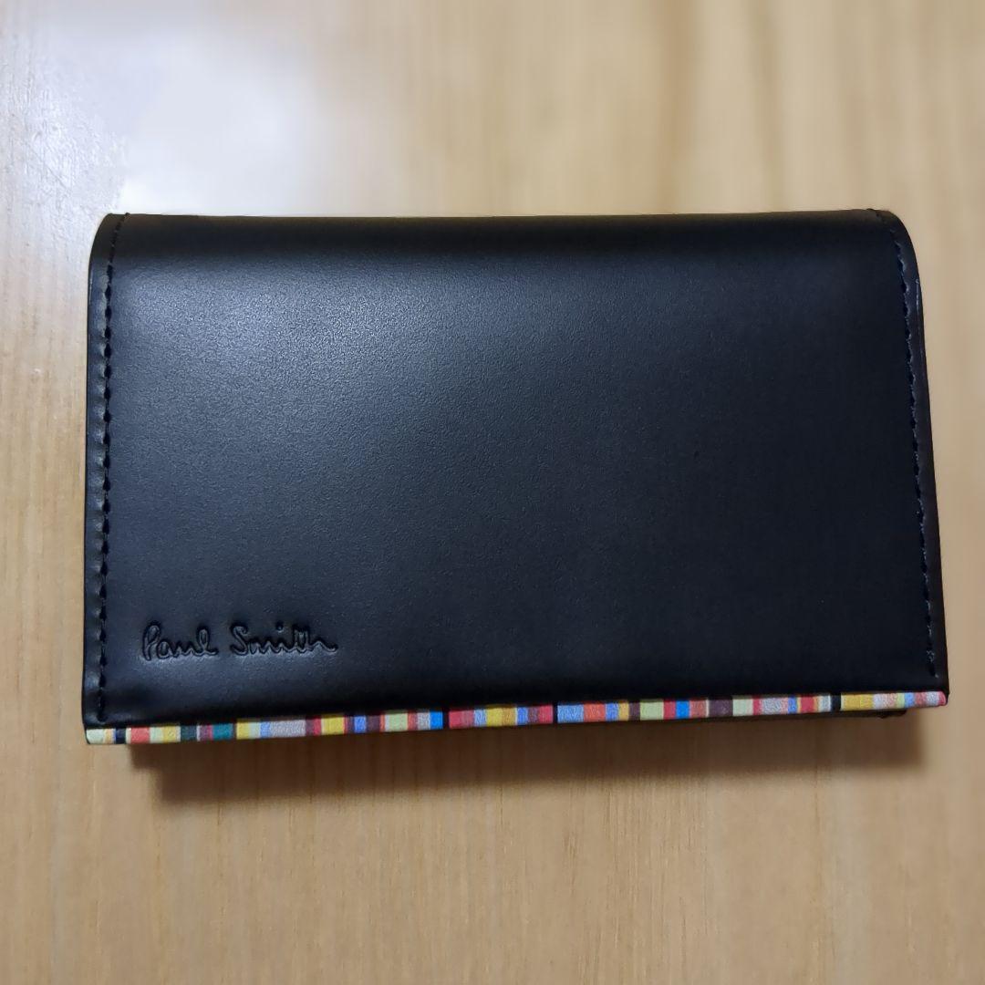 【新品未使用】Paul Smith 名刺入れ 黒 牛革