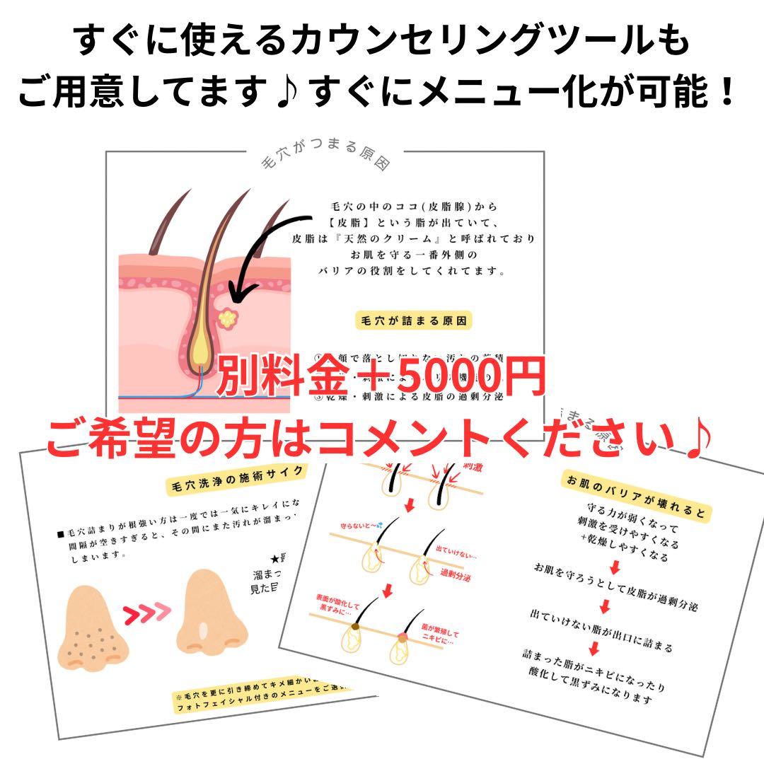 akkky【毛穴洗浄マシン+オイルアップ+カウンセリングツール】セット