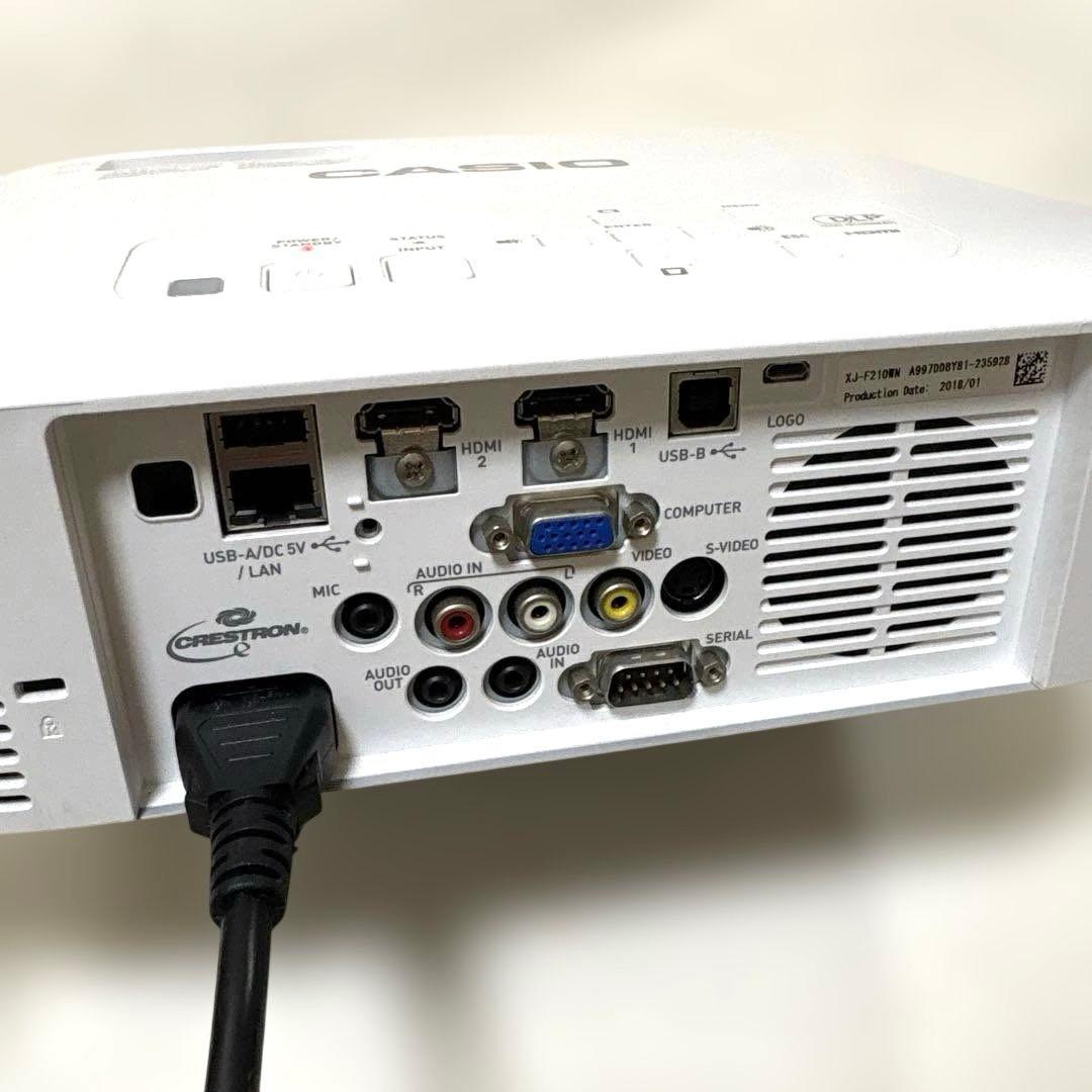 CASIO プロジェクターXJ-F210WN カシオ【ランプ時間619H】