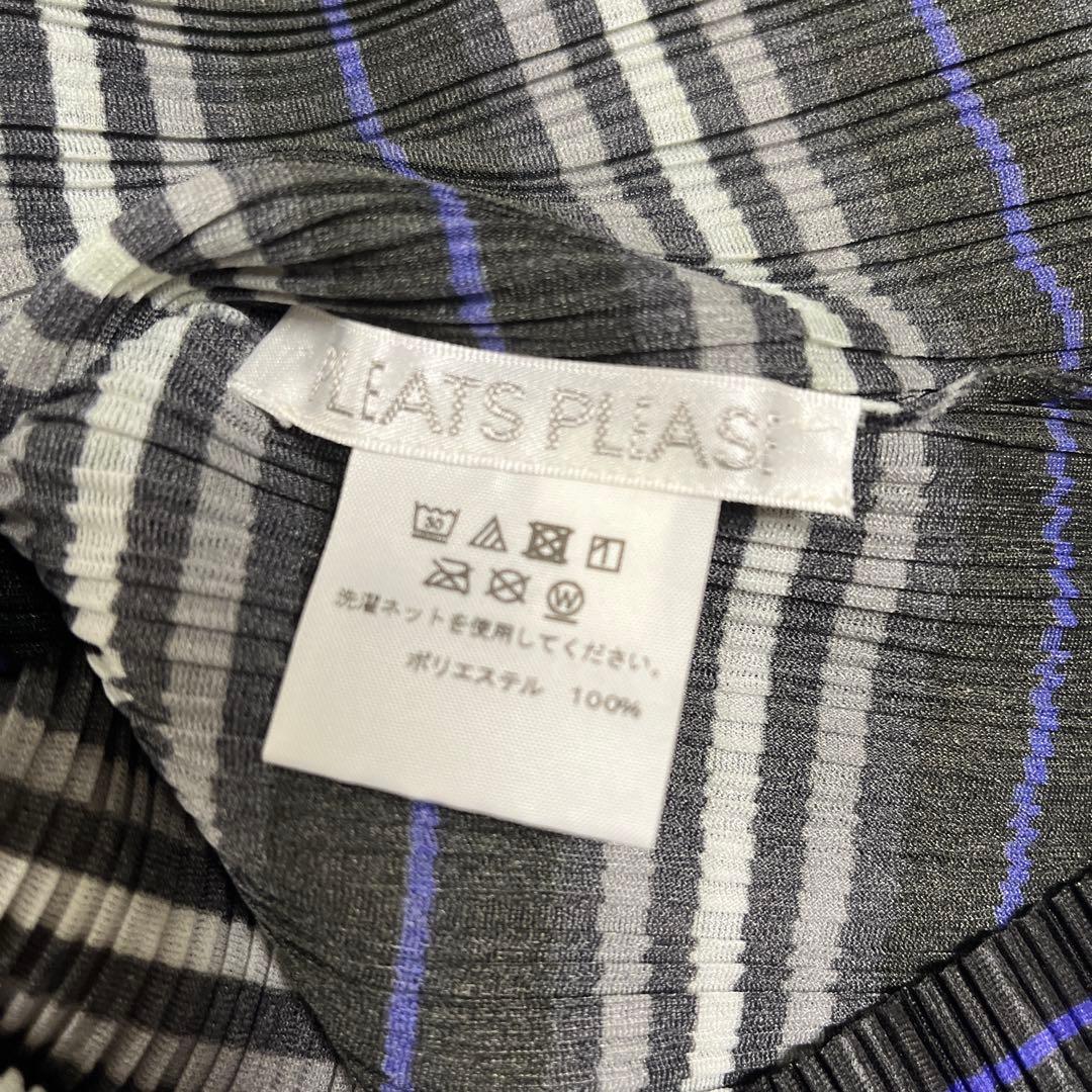 PLEATS PLEASE リブプリーツ長袖トップス　サイズ3