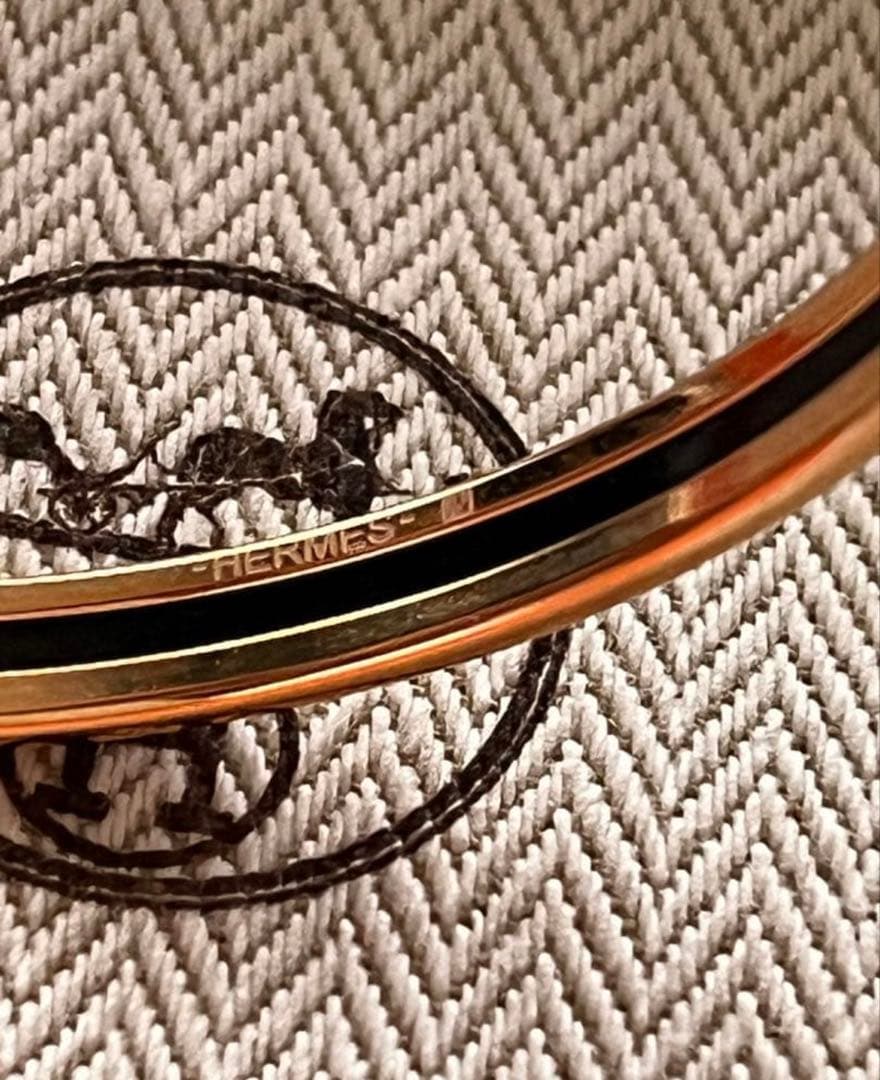 HERMES エルメス　ユニ　ブレスレット　バングル　クレーム　65