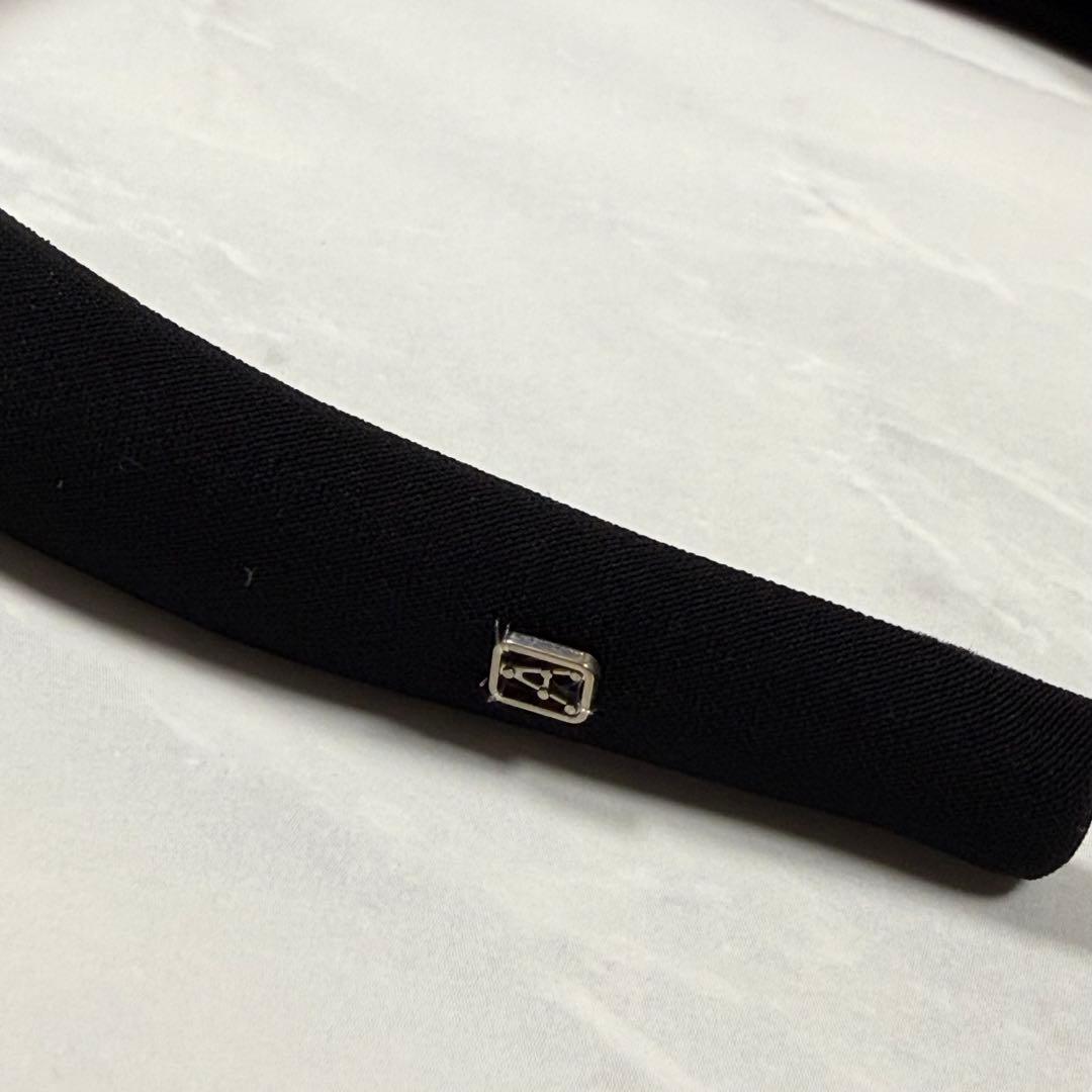 アレクサンドルドゥパリ カチューシャ サテン ブラック