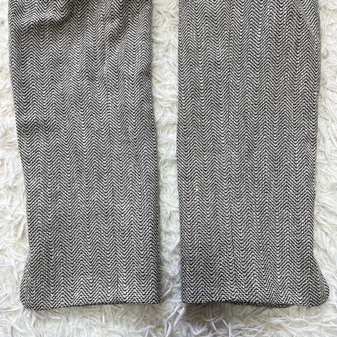 美品✨クリスチャンディオール ノーカラー ツイード ジャケット L ロゴボタン