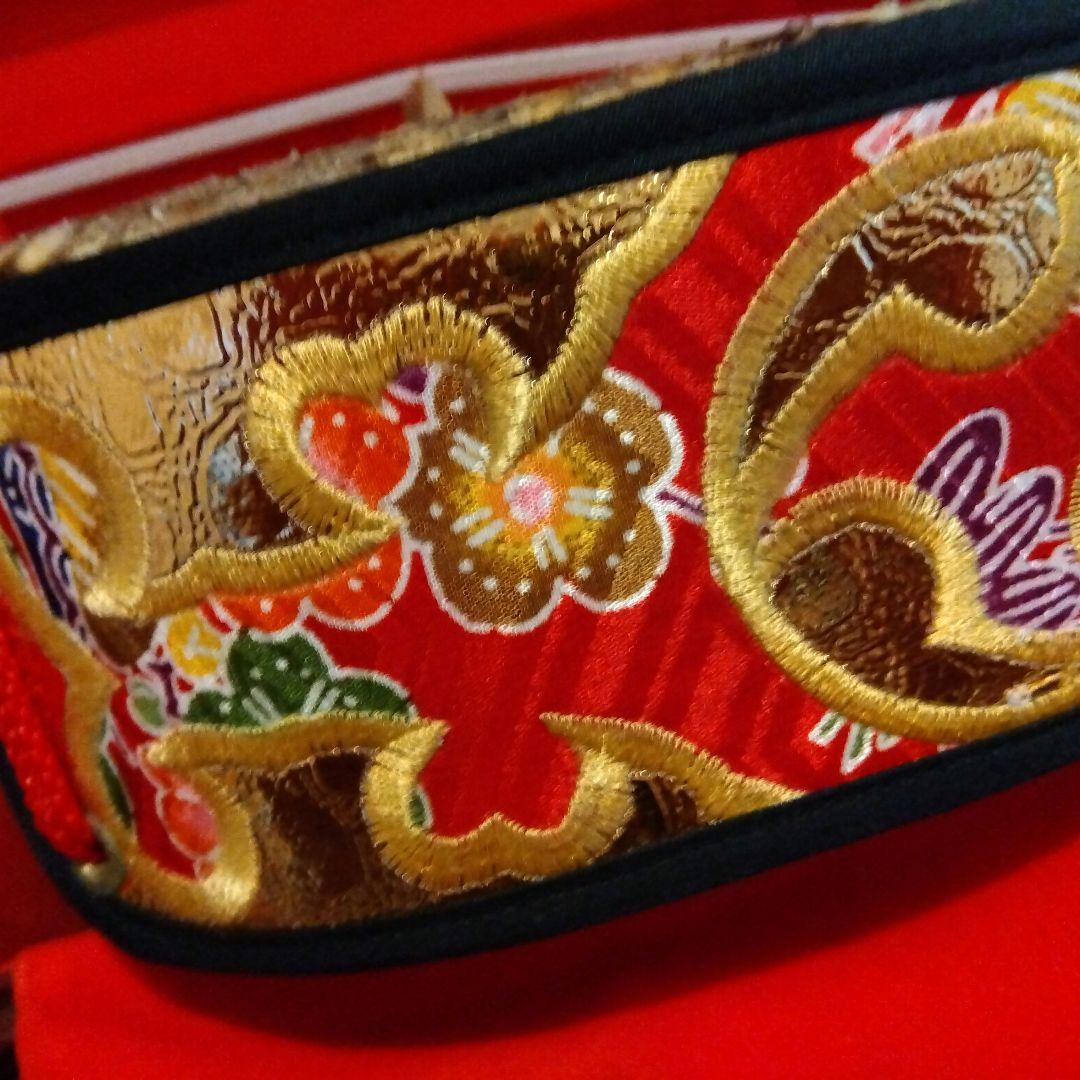 三線本体 蛇皮 金色刺繍 ケース付き