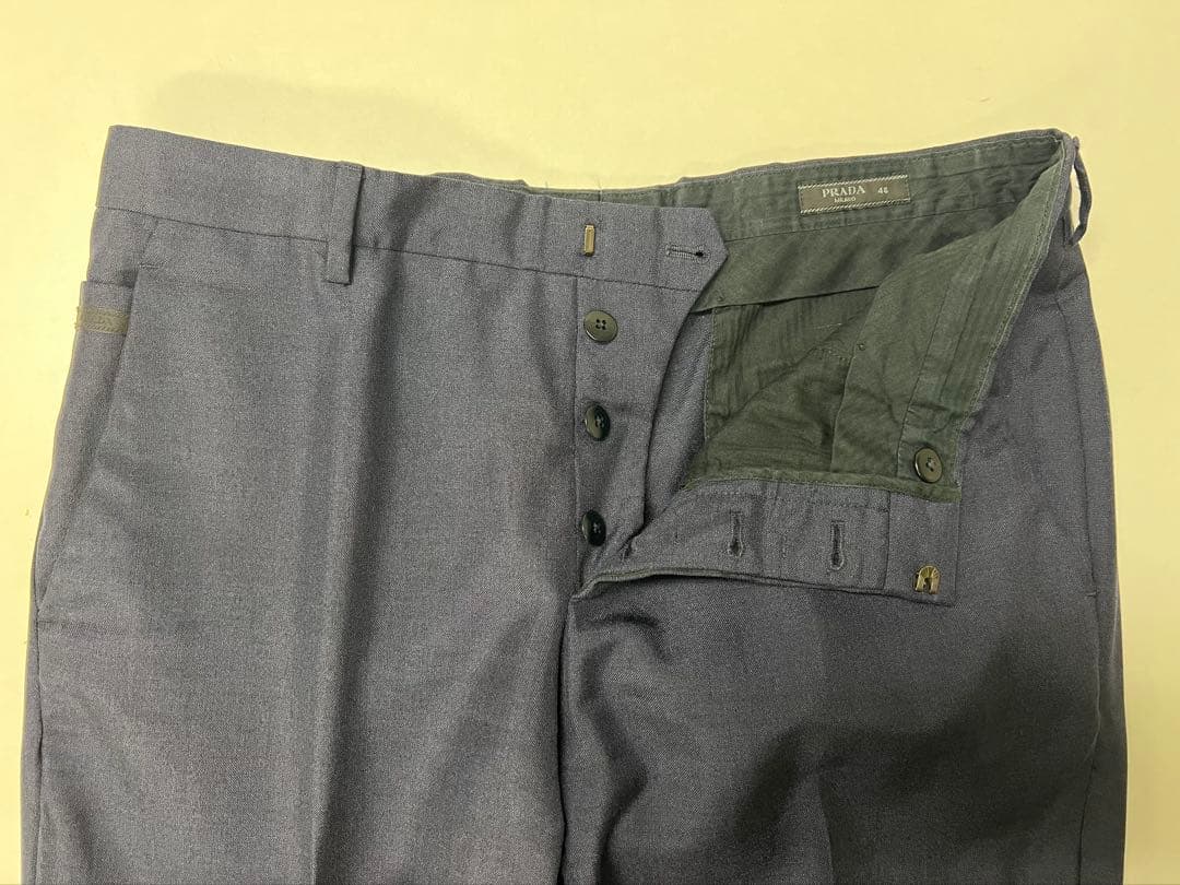 よ*)様 prada 48 クリーニング済み スラックス パンツ イタリア製