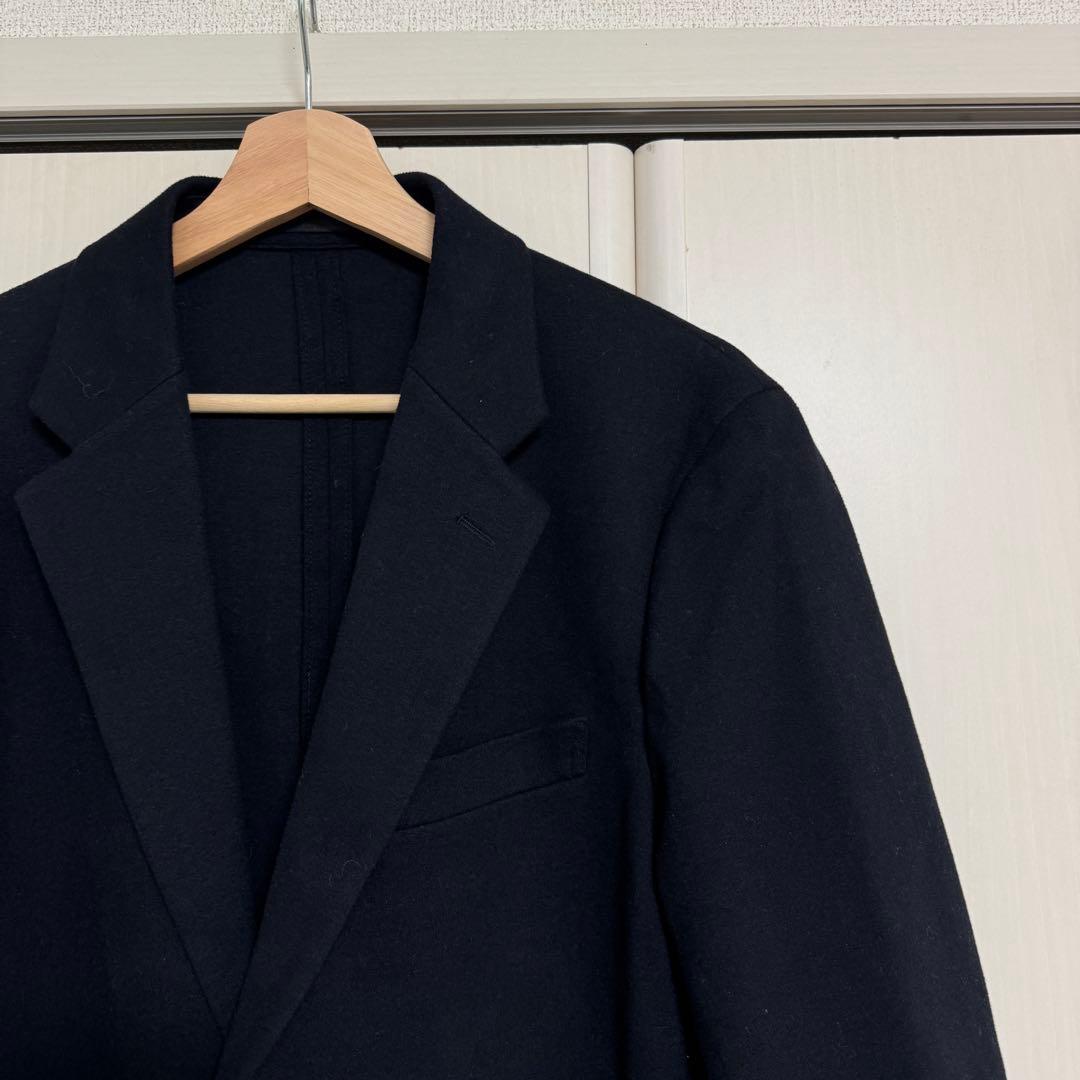 ひ*き様 ユニクロ ブラッシュドジャージージャケット ネイビー L 478250