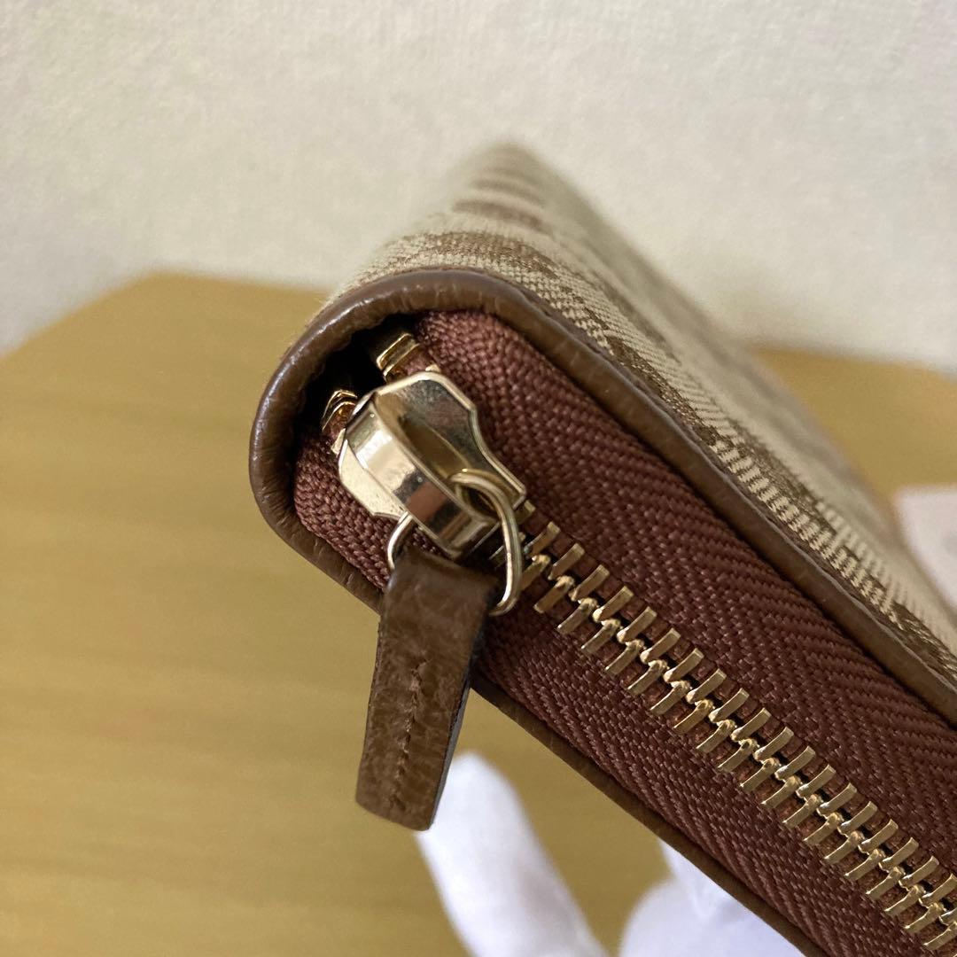 【未使用】GUCCI GGキャンパス　長財布 ベージュ/ブラウン