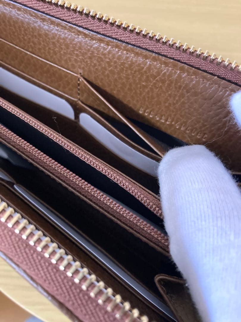 【未使用】GUCCI GGキャンパス　長財布 ベージュ/ブラウン