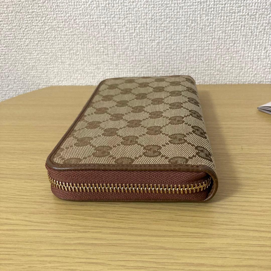 【未使用】GUCCI GGキャンパス　長財布 ベージュ/ブラウン