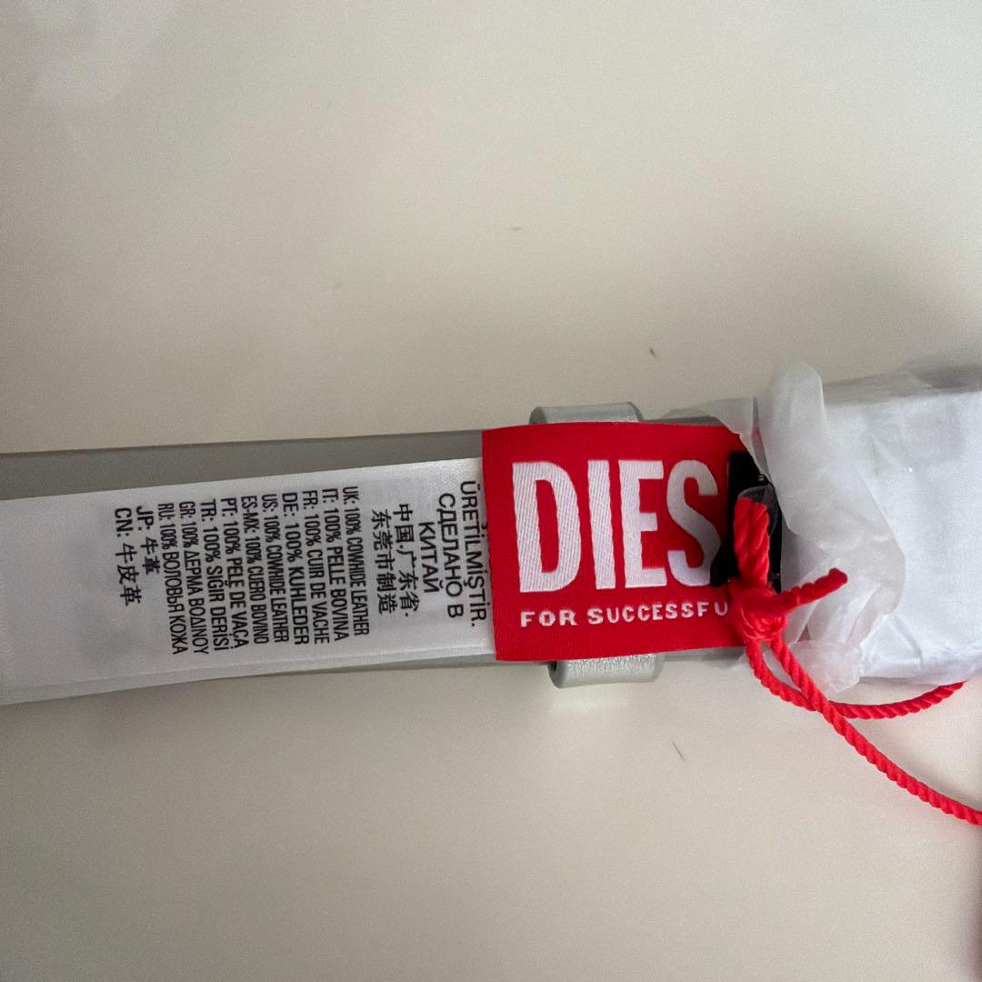 Diesel ベルト シルバー