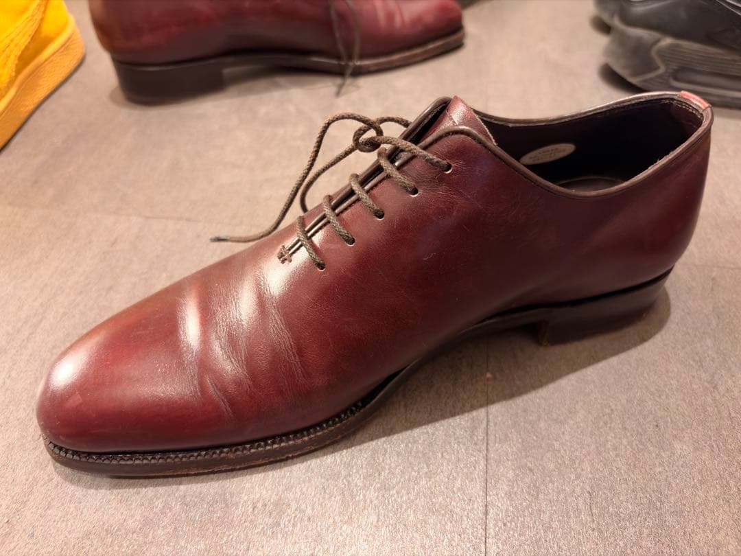 OTSUKA 25.0cm バーガンディ 内羽根プレーンホールカット