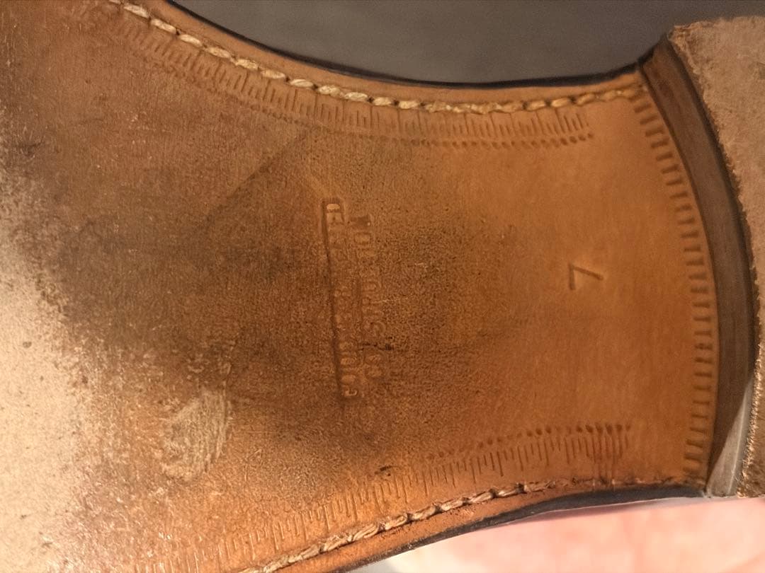 OTSUKA 25.0cm バーガンディ 内羽根プレーンホールカット