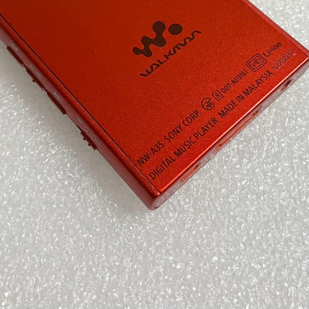 【バッテリー良好】ソニー ウォークマン NW-A35 16GB シナバーレッド