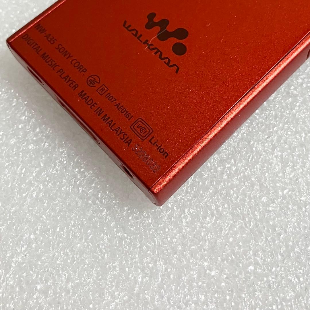 【バッテリー良好】ソニー ウォークマン NW-A35 16GB シナバーレッド