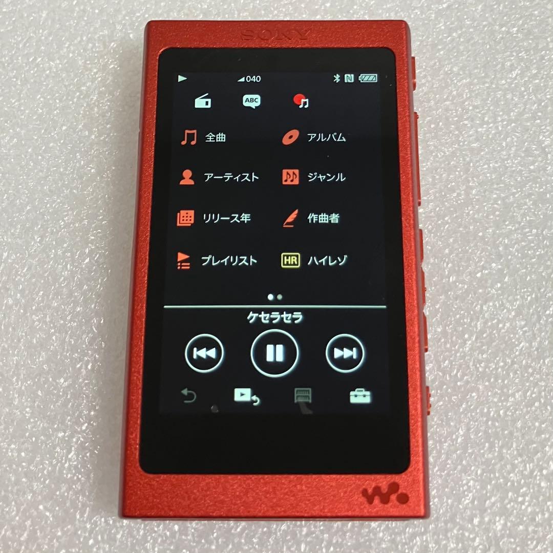 【バッテリー良好】ソニー ウォークマン NW-A35 16GB シナバーレッド