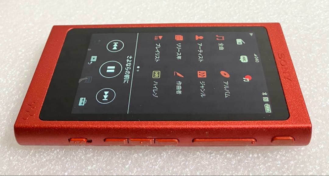 【バッテリー良好】ソニー ウォークマン NW-A35 16GB シナバーレッド