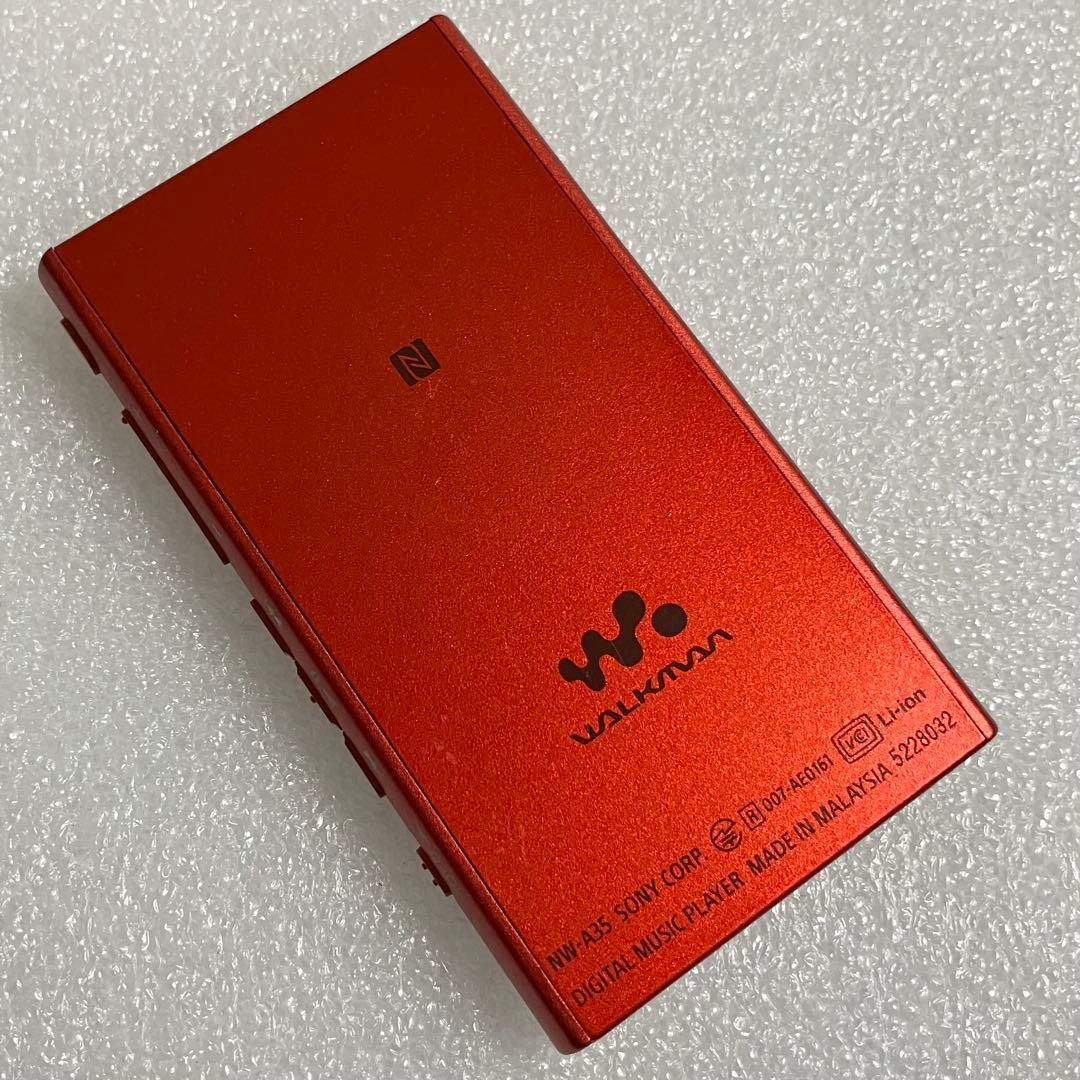 【バッテリー良好】ソニー ウォークマン NW-A35 16GB シナバーレッド
