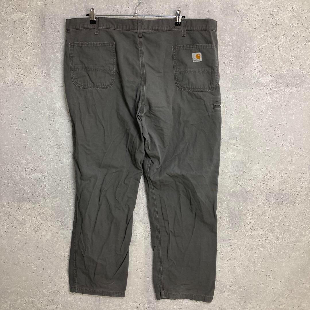 ３枚カーハート　グレー　ワークパンツ　ビックサイズ　古着　W44 L34