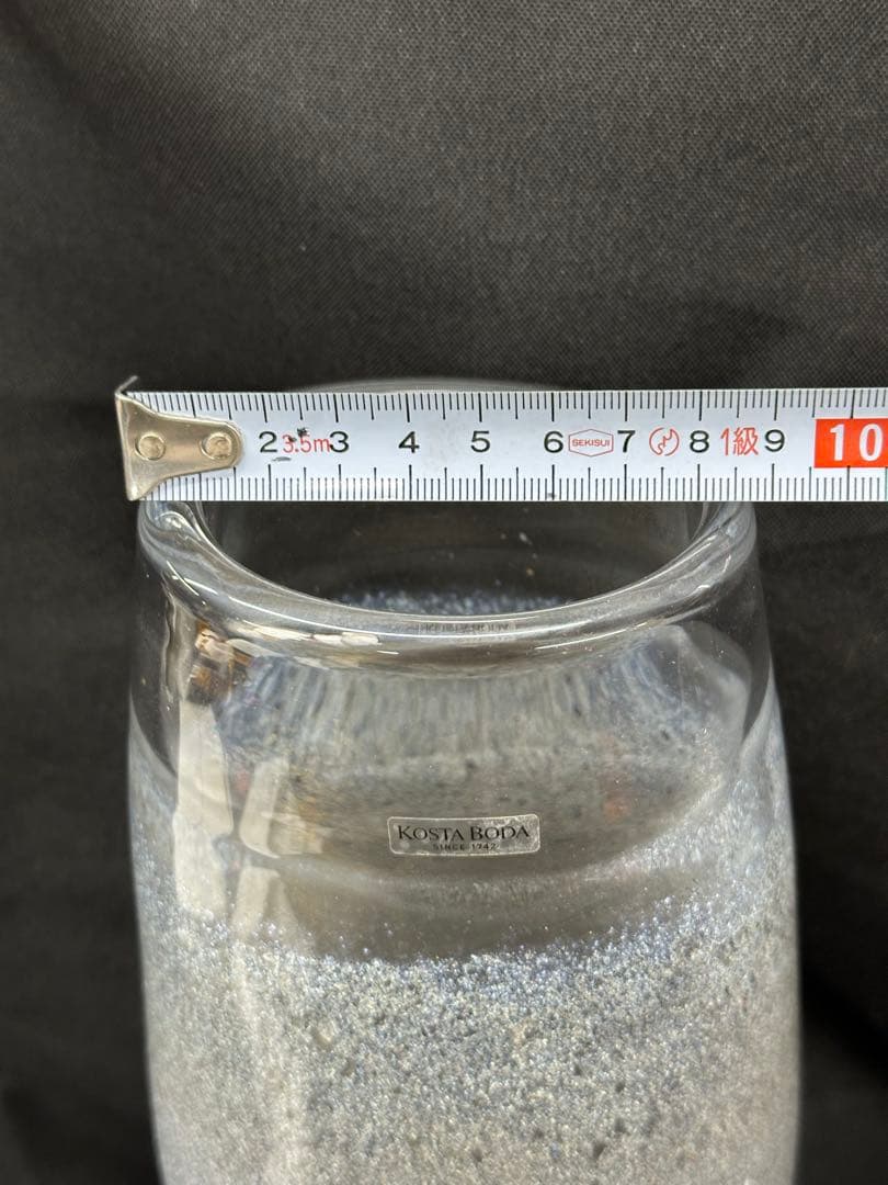 【USED？美品】KOSTA BODA コスタボダ　花瓶　シェル　オムナイト