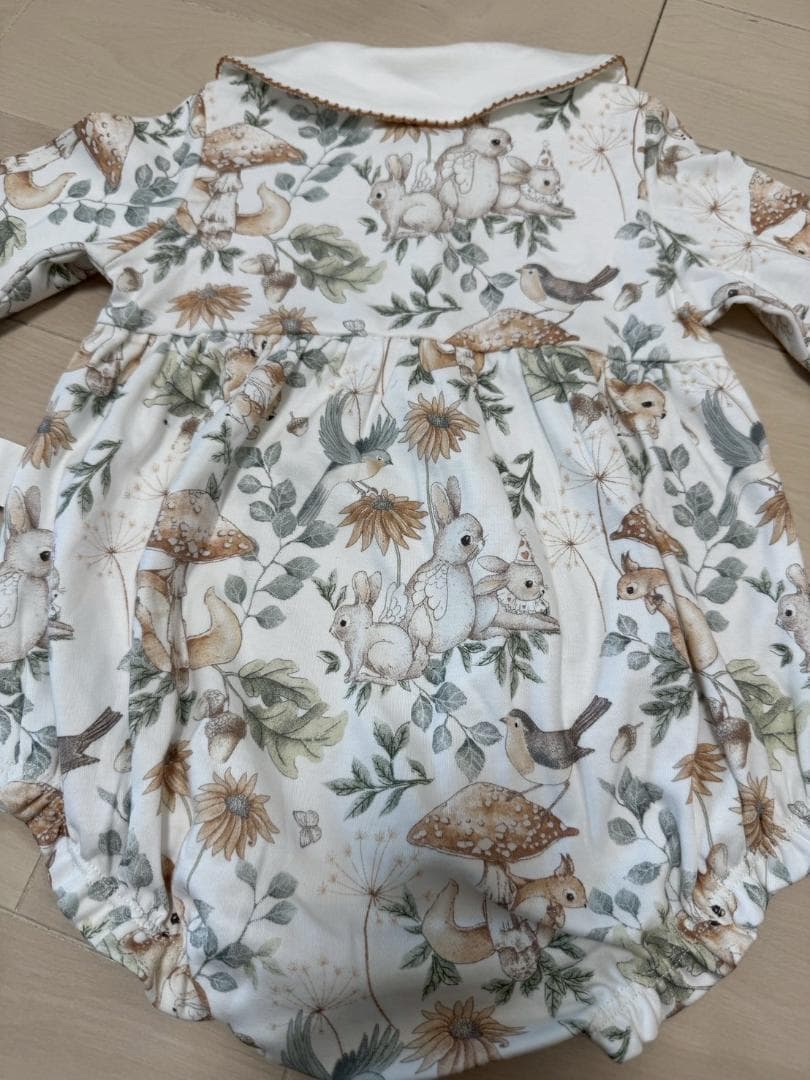 ambermimi フォレストコットンロンパース　新品