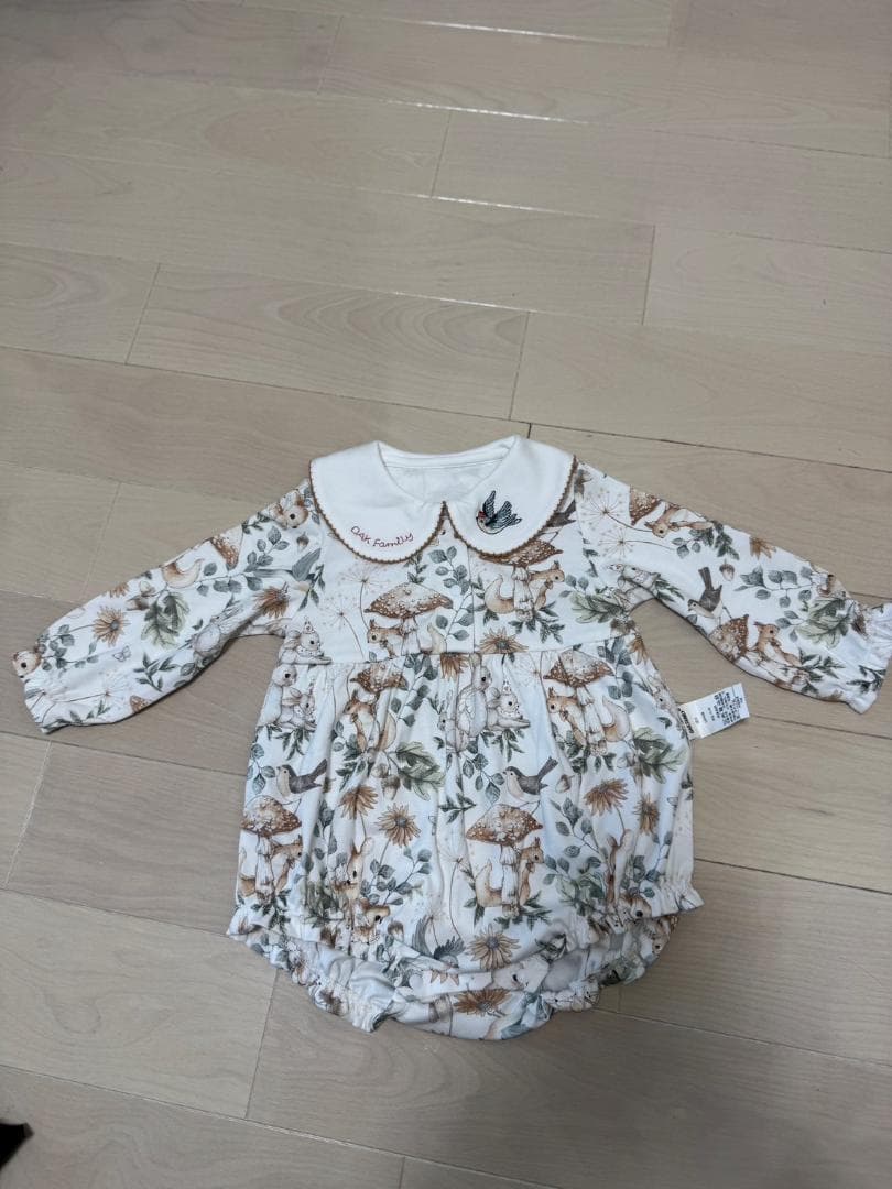 ambermimi フォレストコットンロンパース　新品