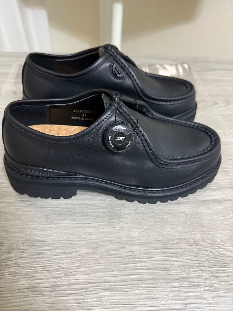 PG Steven Alan KNOCK BLACK LEATHER シューズ