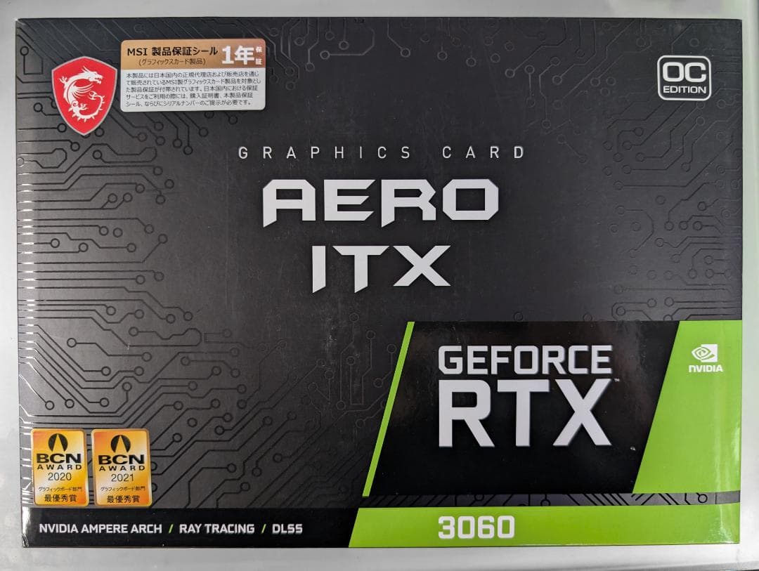 グラフィックボード・グラボ・ビデオカード MSI GeForce RTX 3060 AERO ITX 12G