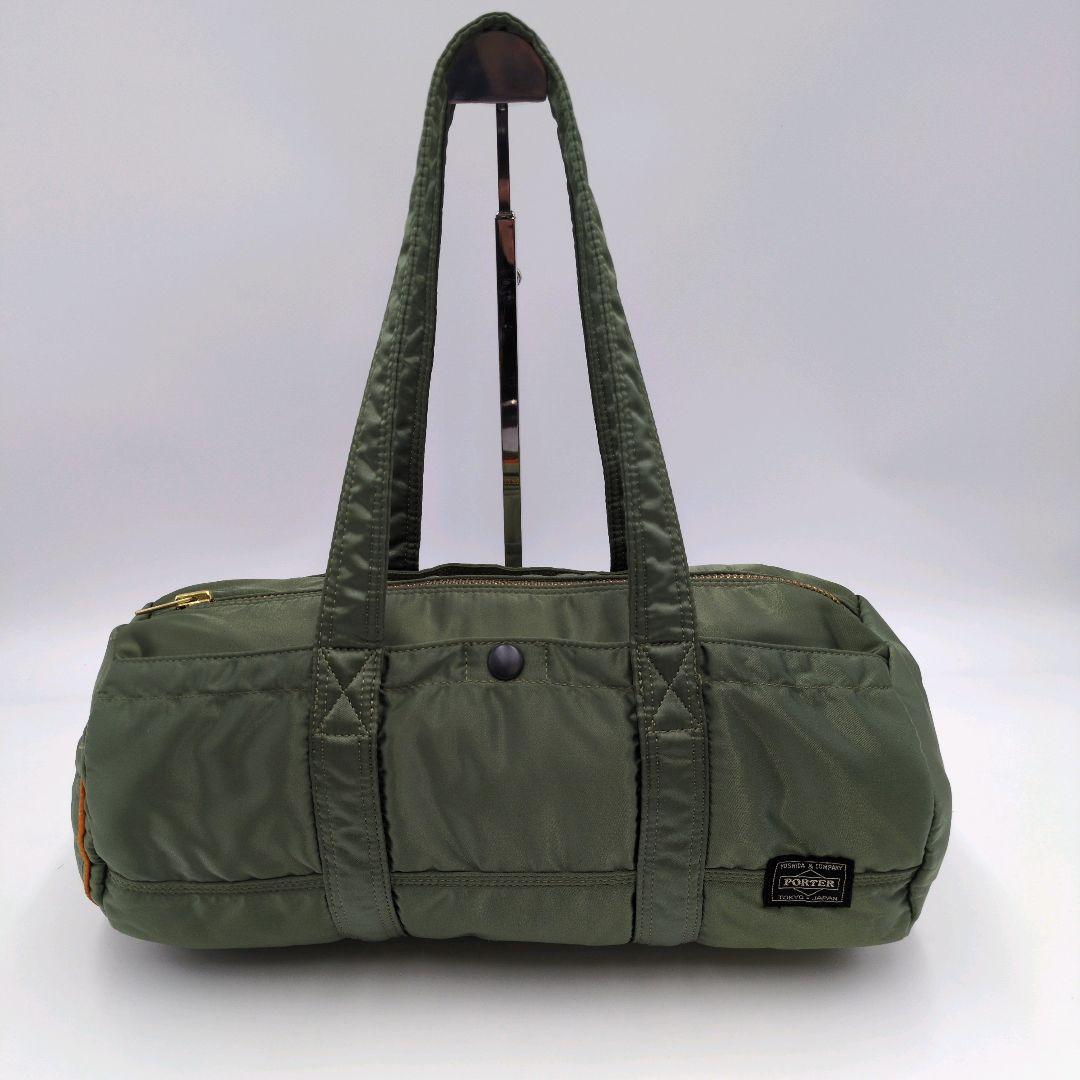 ポータータンカー ダッフル ドラムバッグ ミニボストンバッグ グリーン