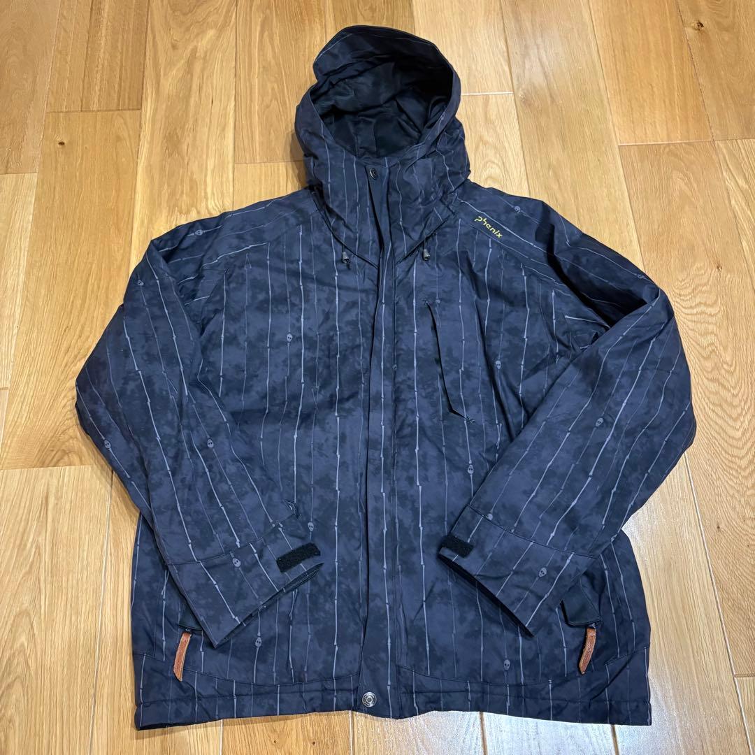 【セットアップ】phenix スキーウェア 上下セット メンズ　L ドクロ　黒